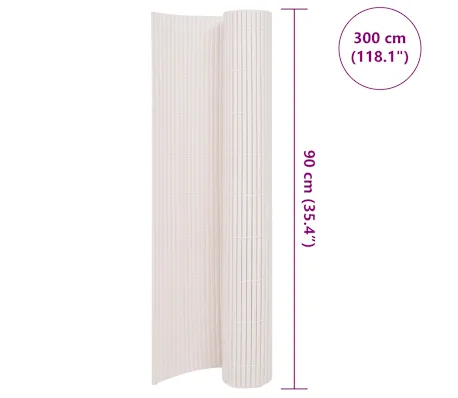 Kunststoff Sichtschutz Weiss