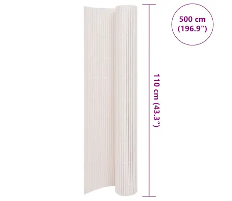 Kunststoff Sichtschutz Weiss