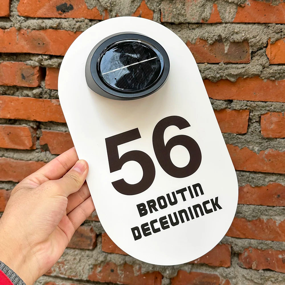 Namensschild Haustür Gravur