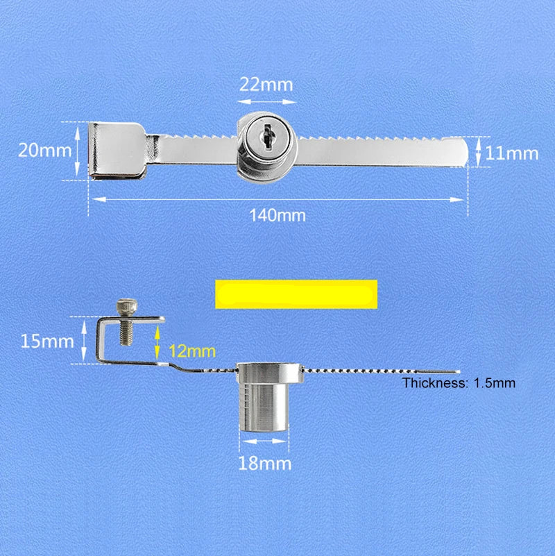 Türschloss für Glasschiebetüren