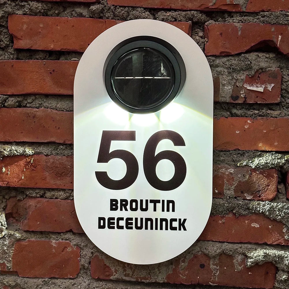 Namensschild Haustür Gravur