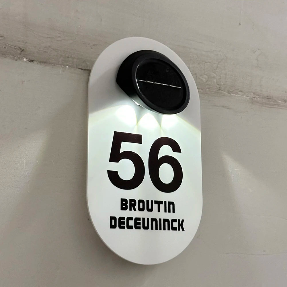 Namensschild Haustür Gravur