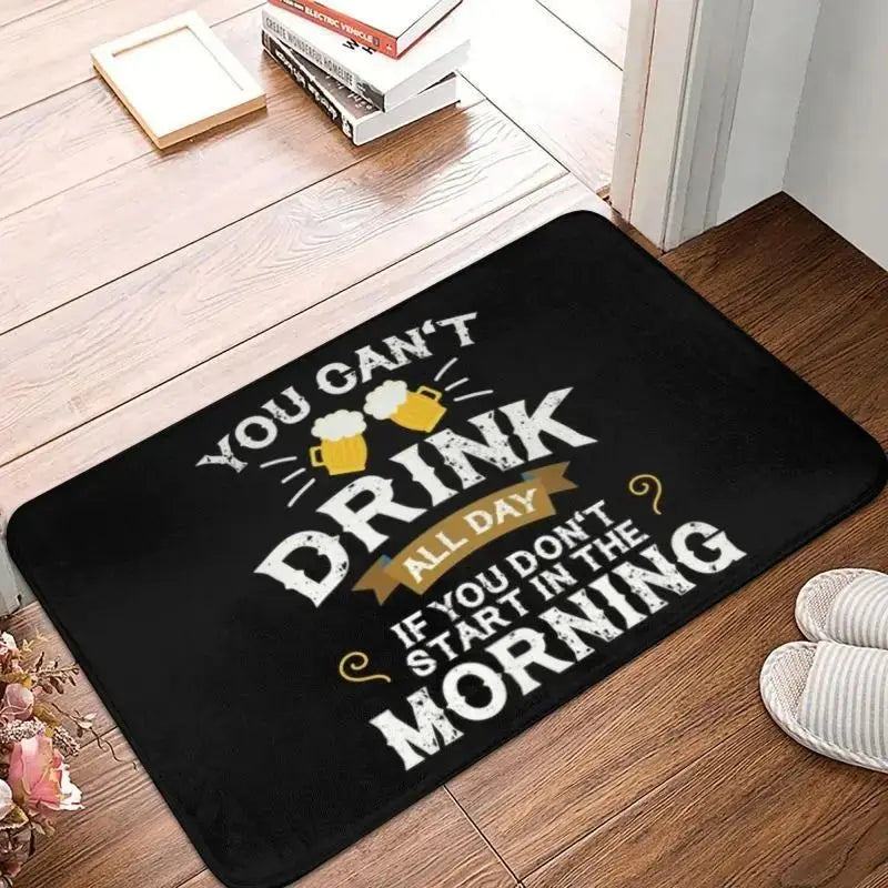 Fußmatte alkohol