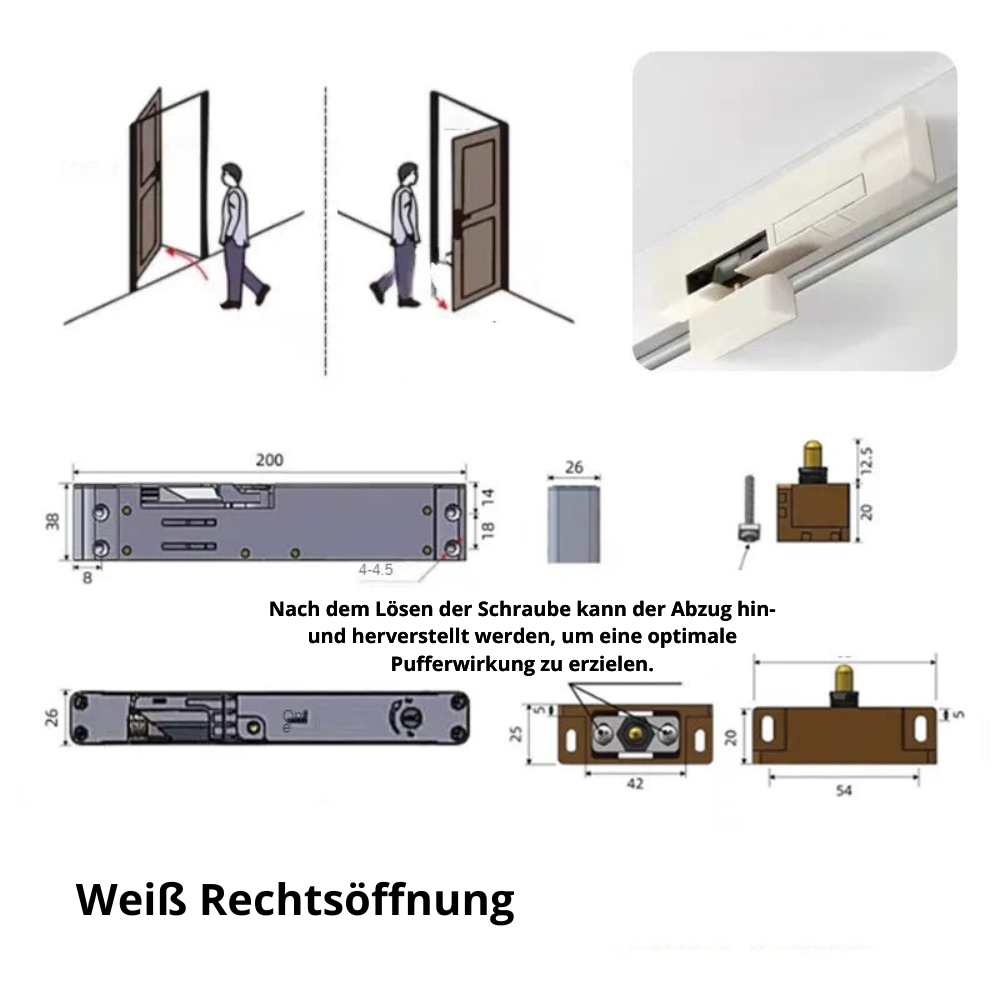 Türschließer Bandgegenseite