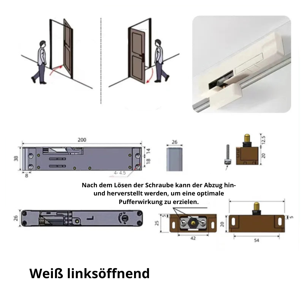 Türschließer Bandgegenseite