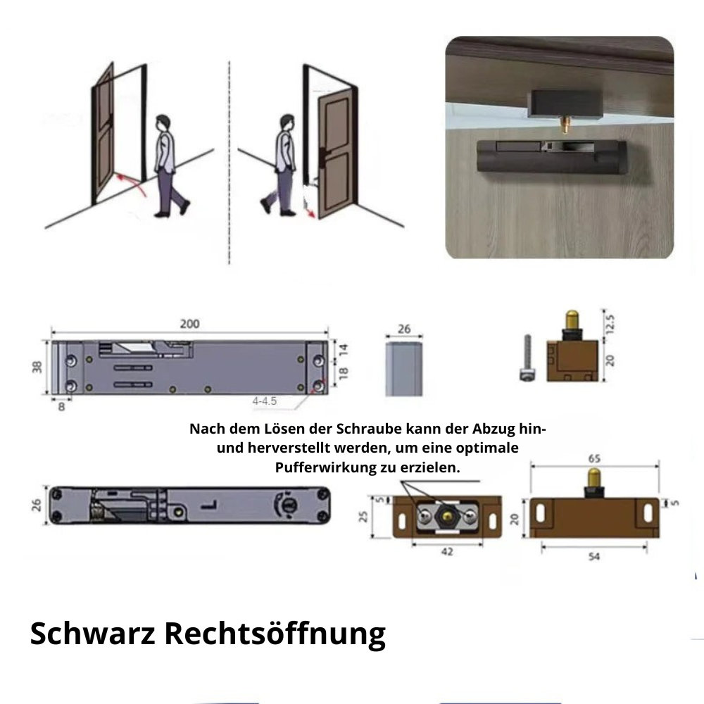 Türschließer Bandgegenseite