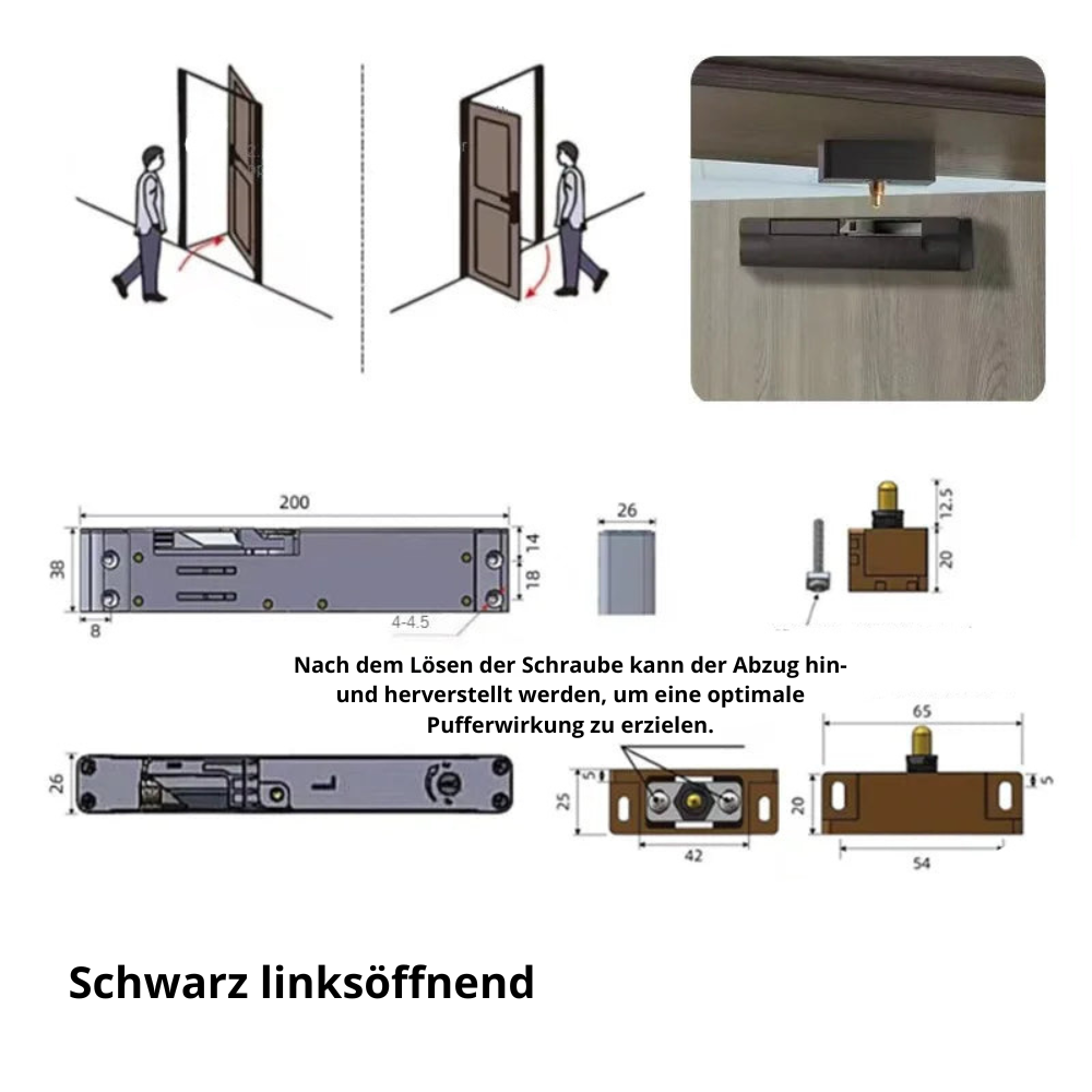 Türschließer Bandgegenseite