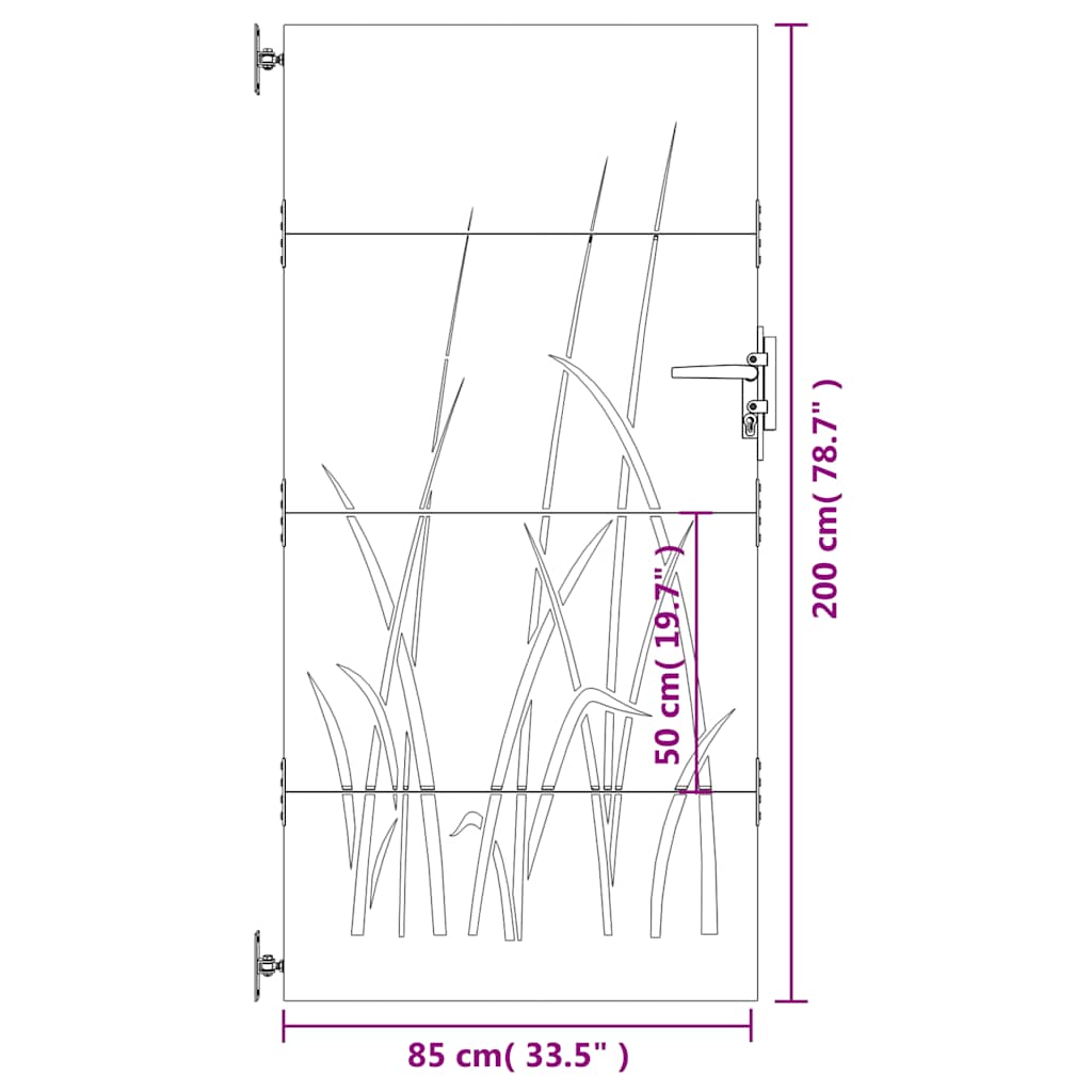 Gartentor 200 cm Hoch Blickdicht