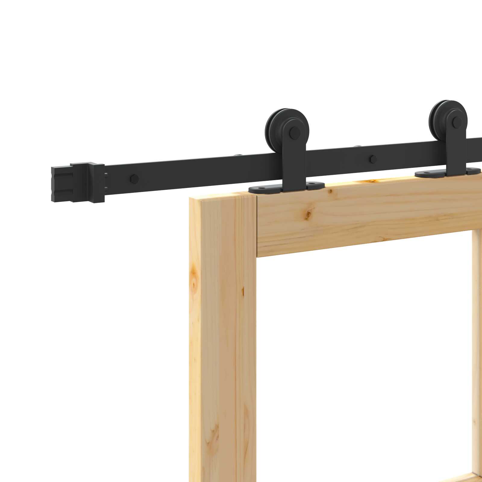 Schiebetür Glas und Holz