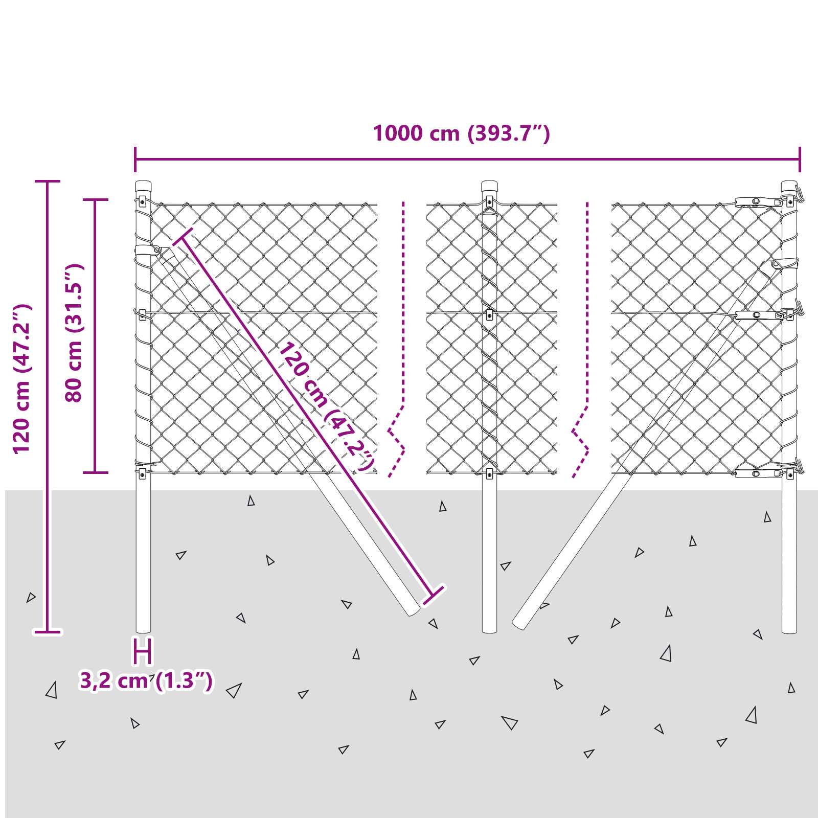 Gartenzaun Drahtgeflecht