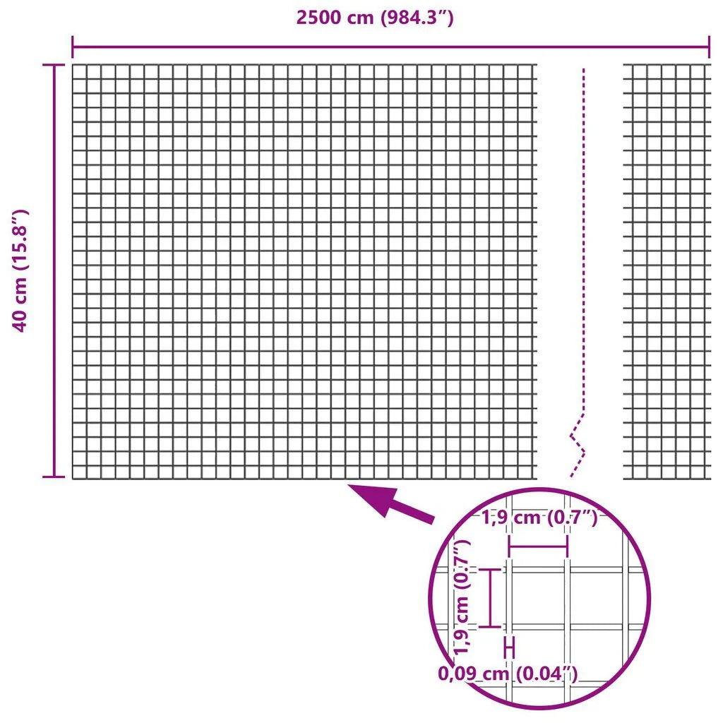 Gartenzaun 25 Meter