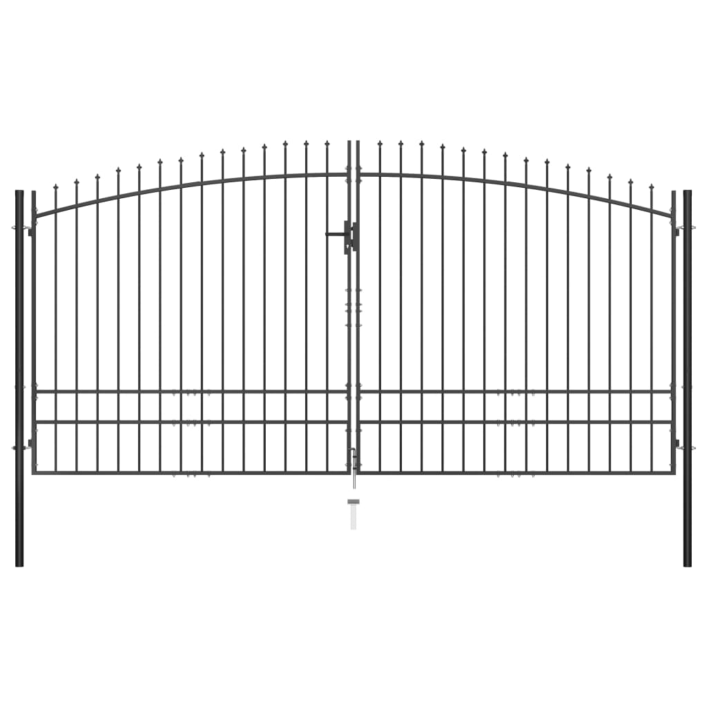 gartentor doppelflügel anthrazit