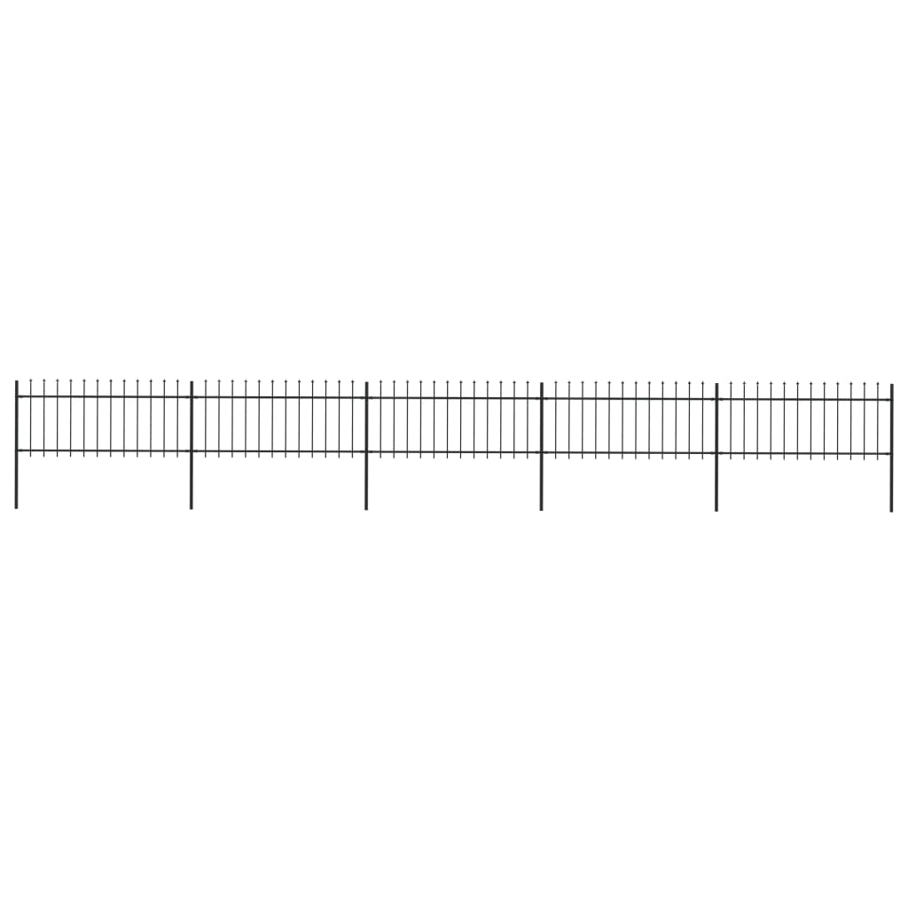 Gartenzaun Metall Anthrazit 80 cm Hoch