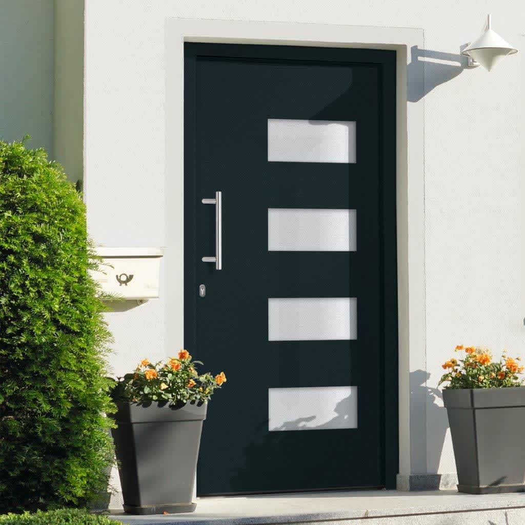 haustür mit glas