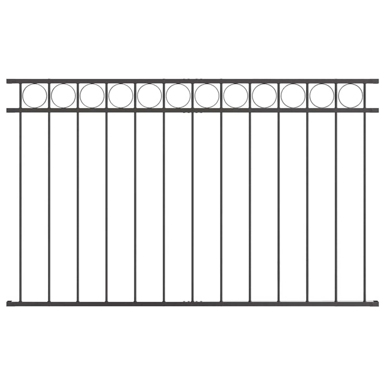 Gartenzaun Grau Metall