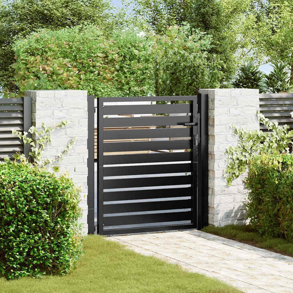 Aluminium gartentor anthrazit
