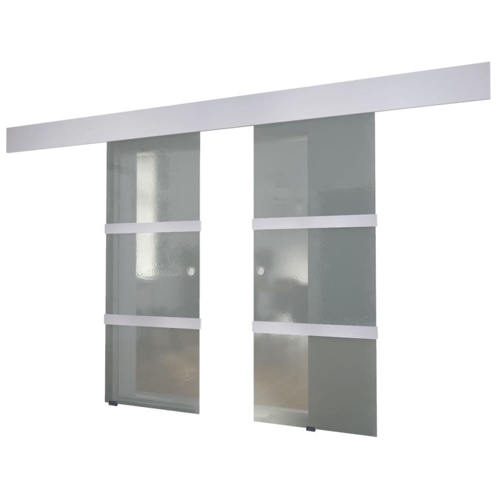 raumteiler schiebetür glas