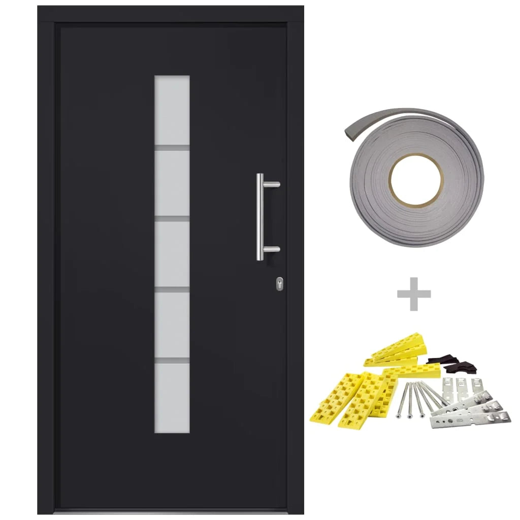 Haustür Aluminium Schwarz