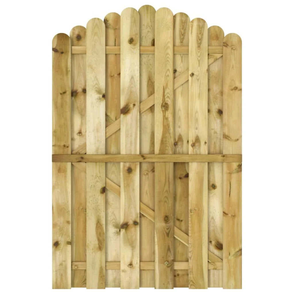 Gartentor Rundbogen Holz