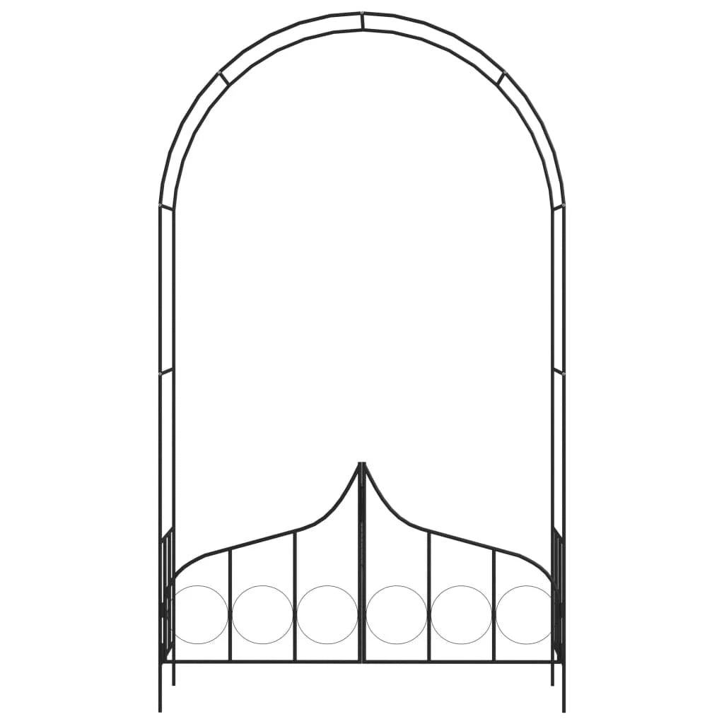Gartentor Mit Rosenbogen