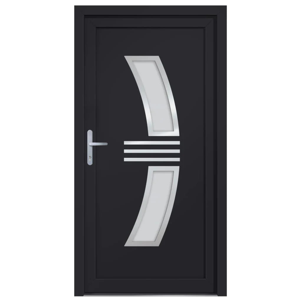 Graue Haustür