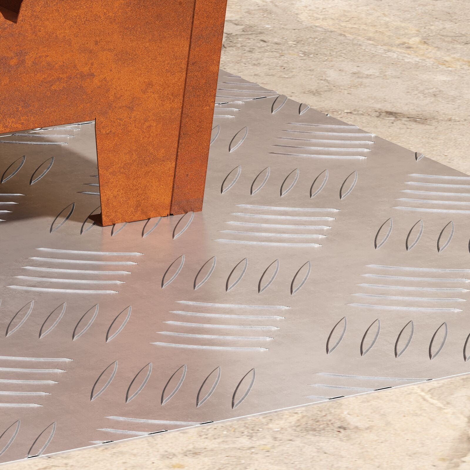 Fußmatte Aluminium