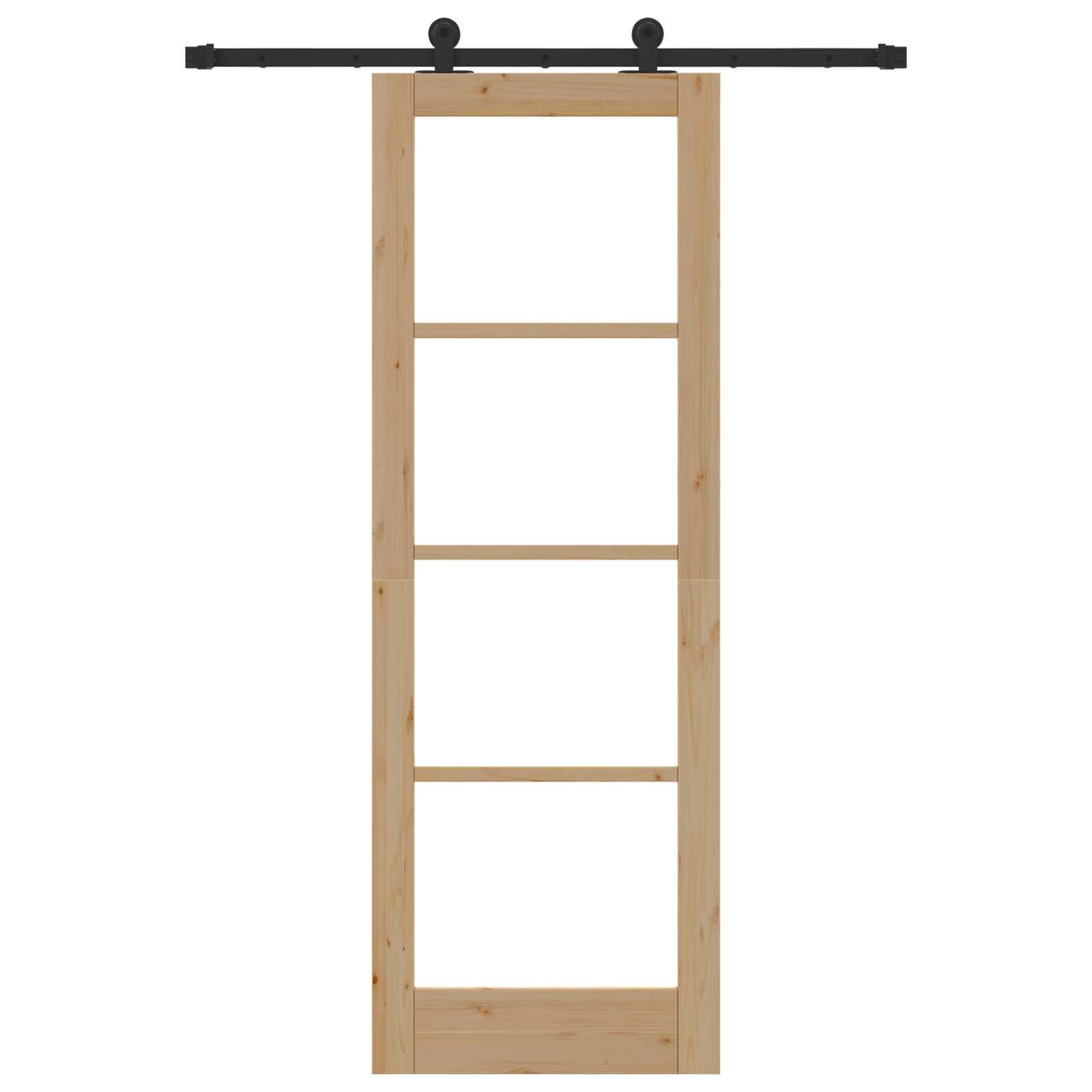 Schiebetür Glas und Holz