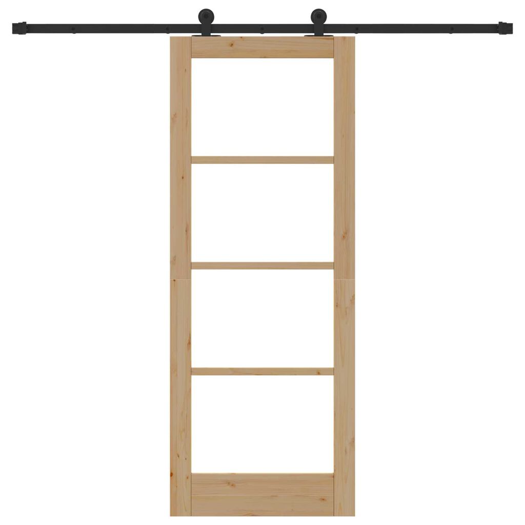 Schiebetür Glas und Holz