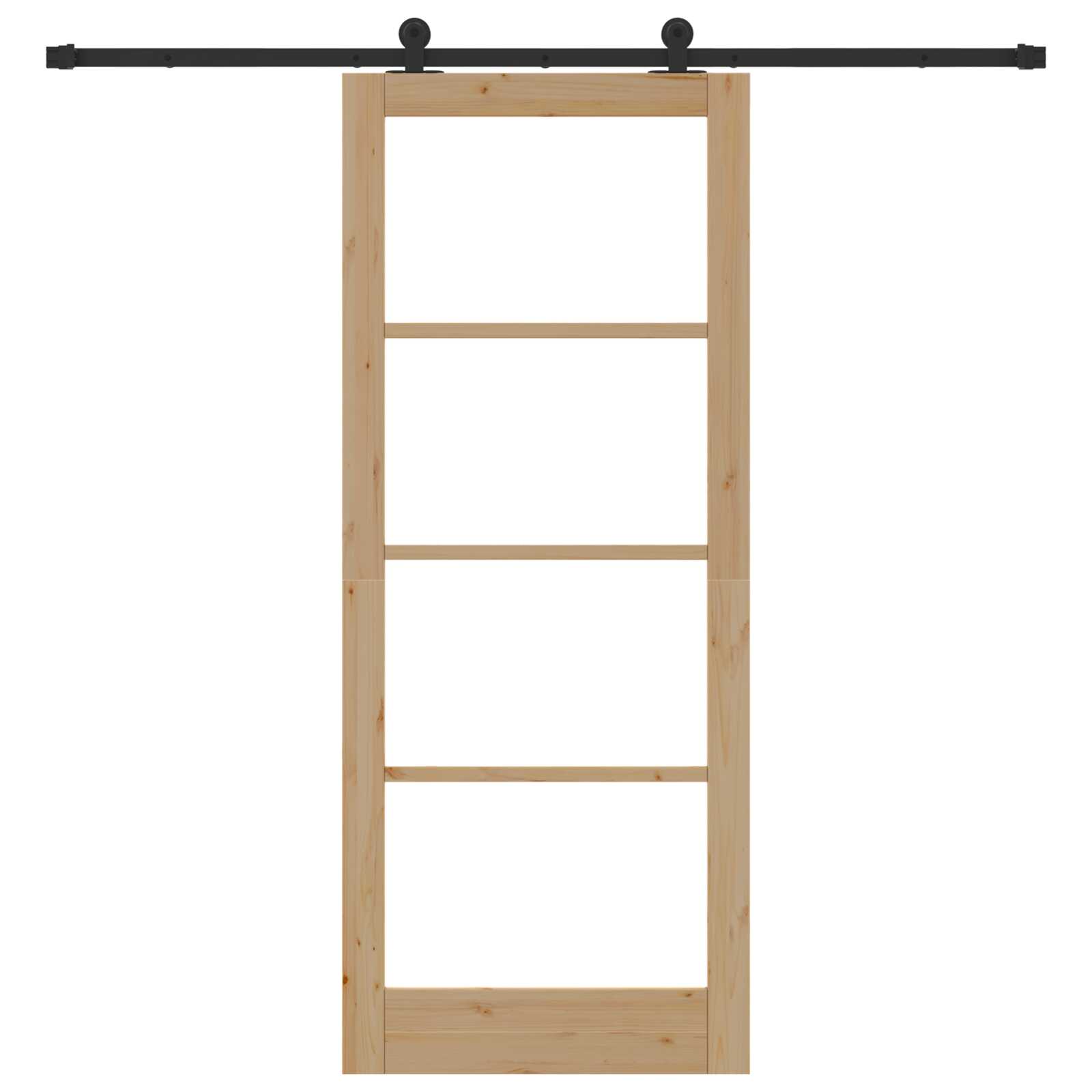 Schiebetür Glas und Holz