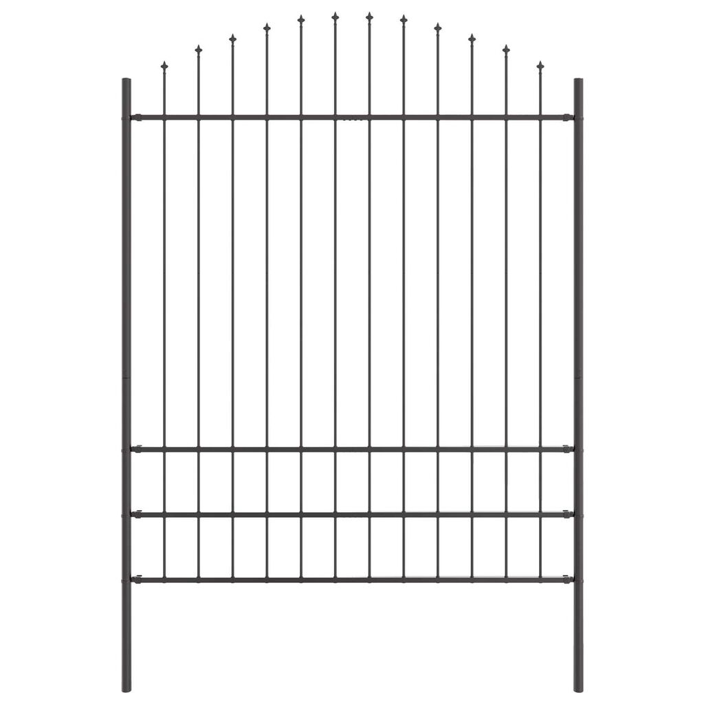 Gartenzaun Metall mit Spitzen