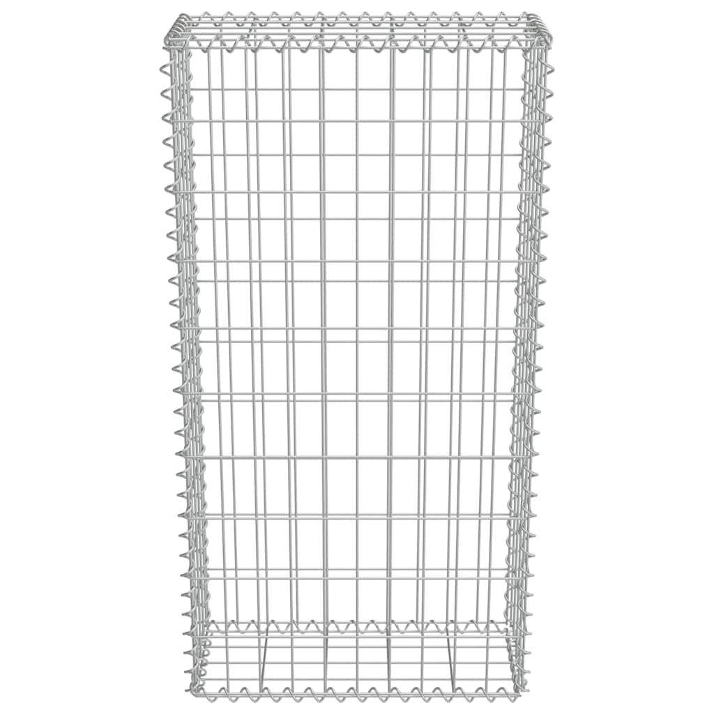 Gartenzaun aus Steinkörben