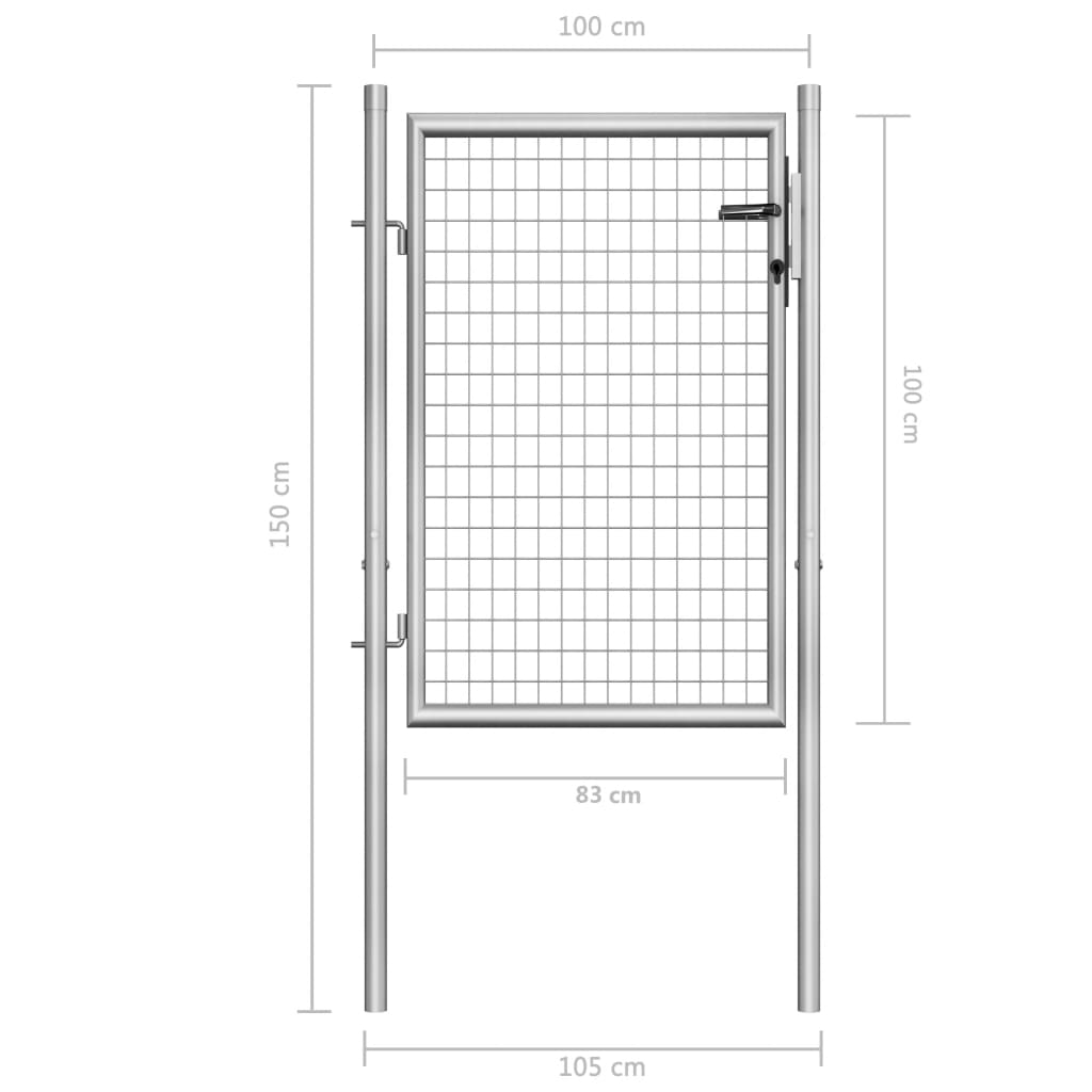 Gartentor 100x100 Verzinkt