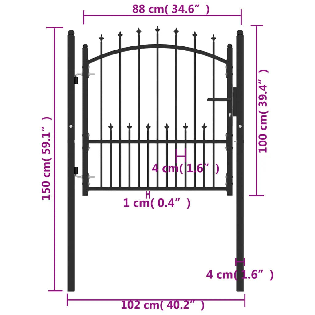 Design Gartentor Metall