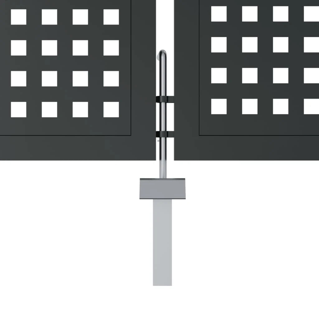 Gartentor 2-Flügelig Anthrazit