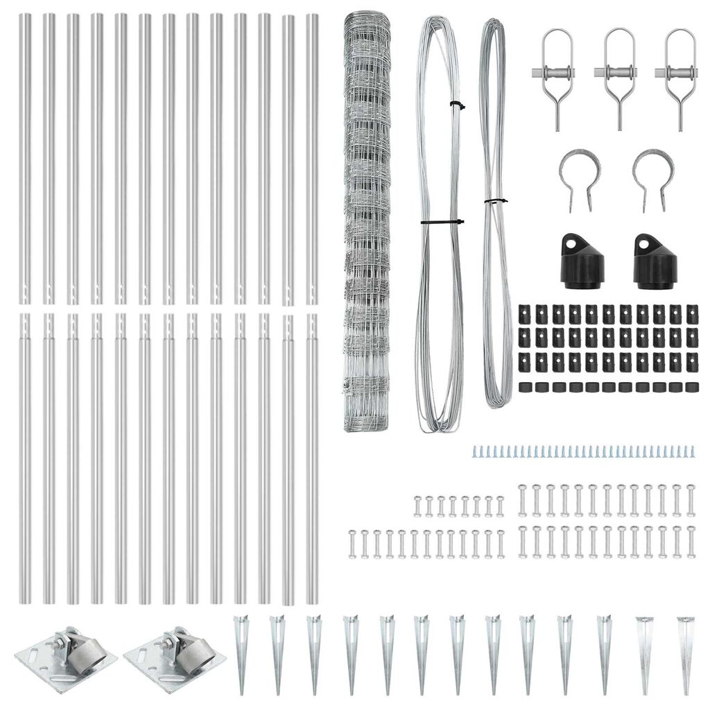 Gartenzaun Metall Verzinkt