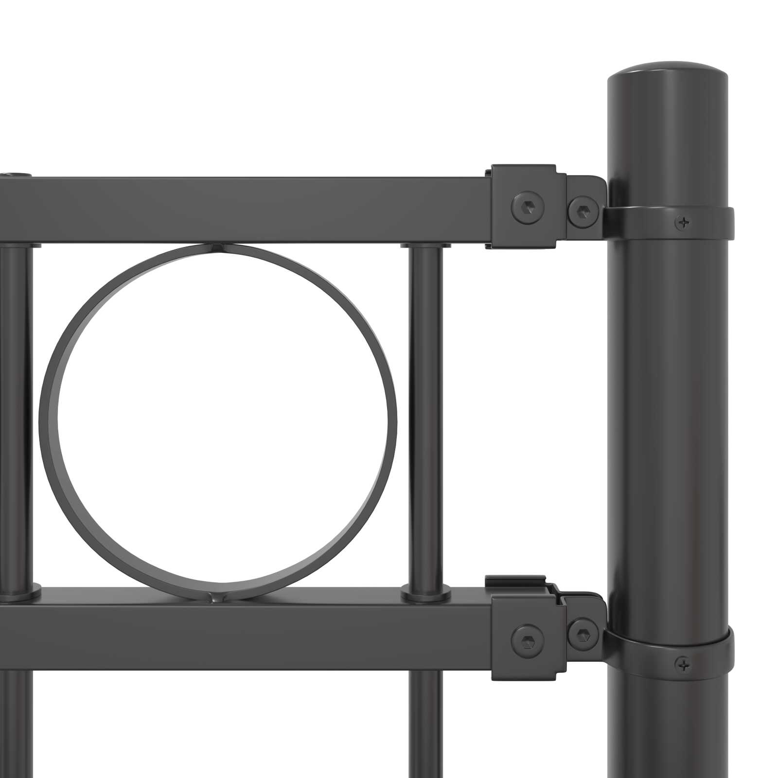 Gartenzaun Metall Anthrazit