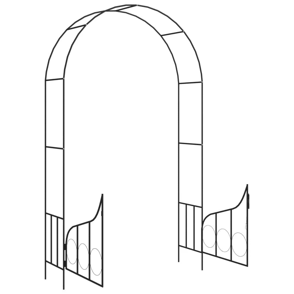 Gartentor Mit Rosenbogen