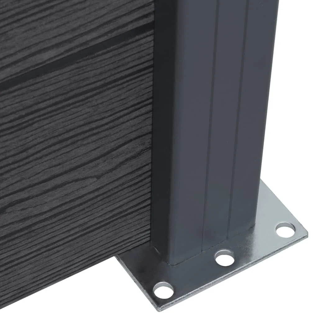 Gartenzaun Kunststoff Anthrazit