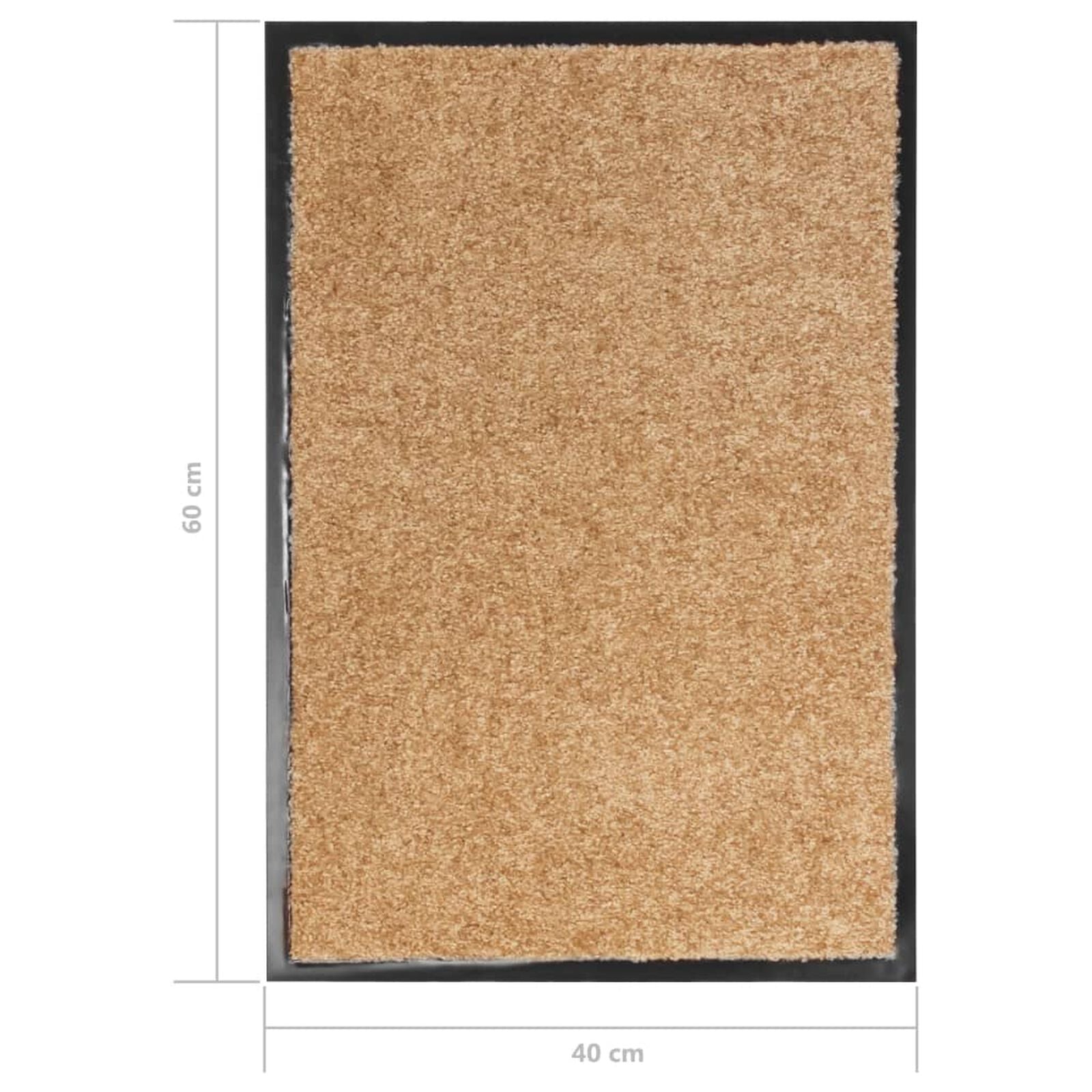 Fußmatte Beige Waschbar