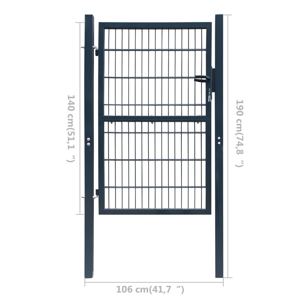 Gartentor 140 cm Hoch