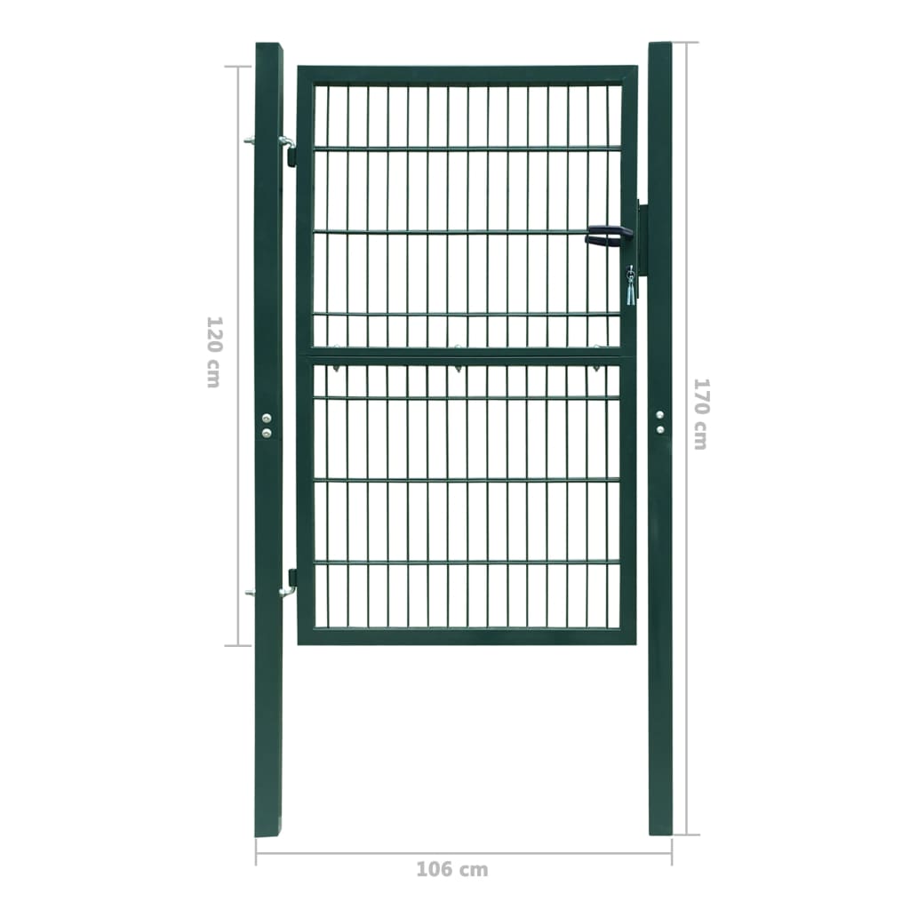 Gartentor 120 cm Breit Grün