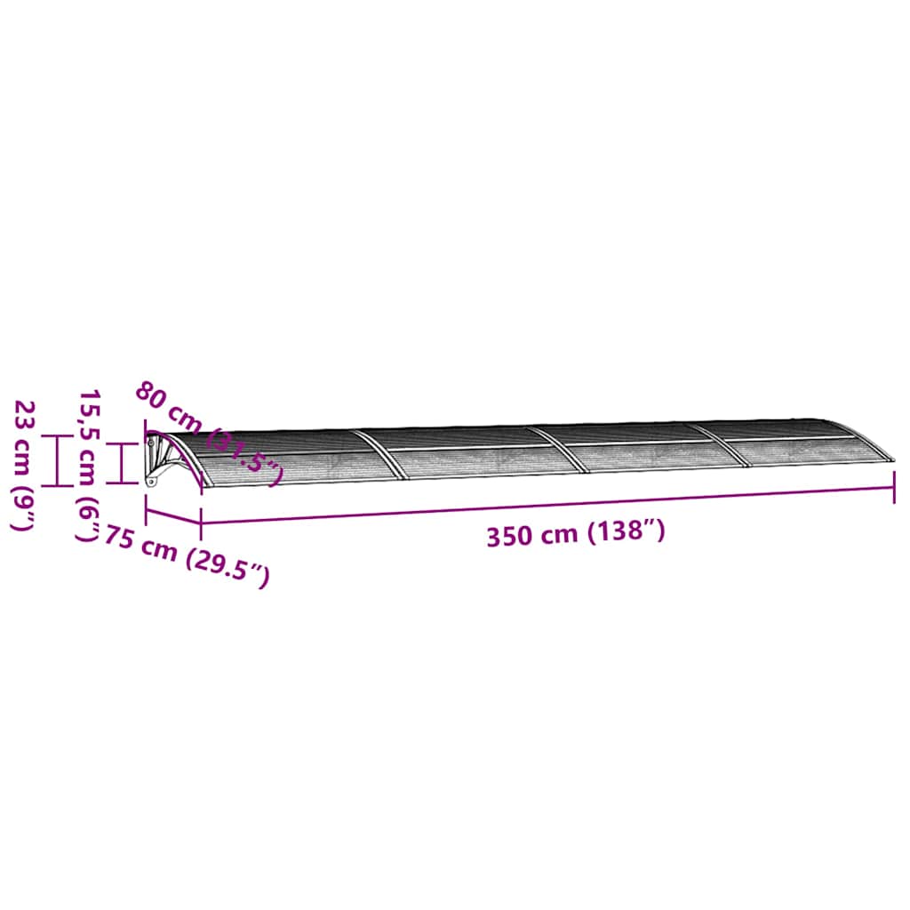 Vordach 350 cm