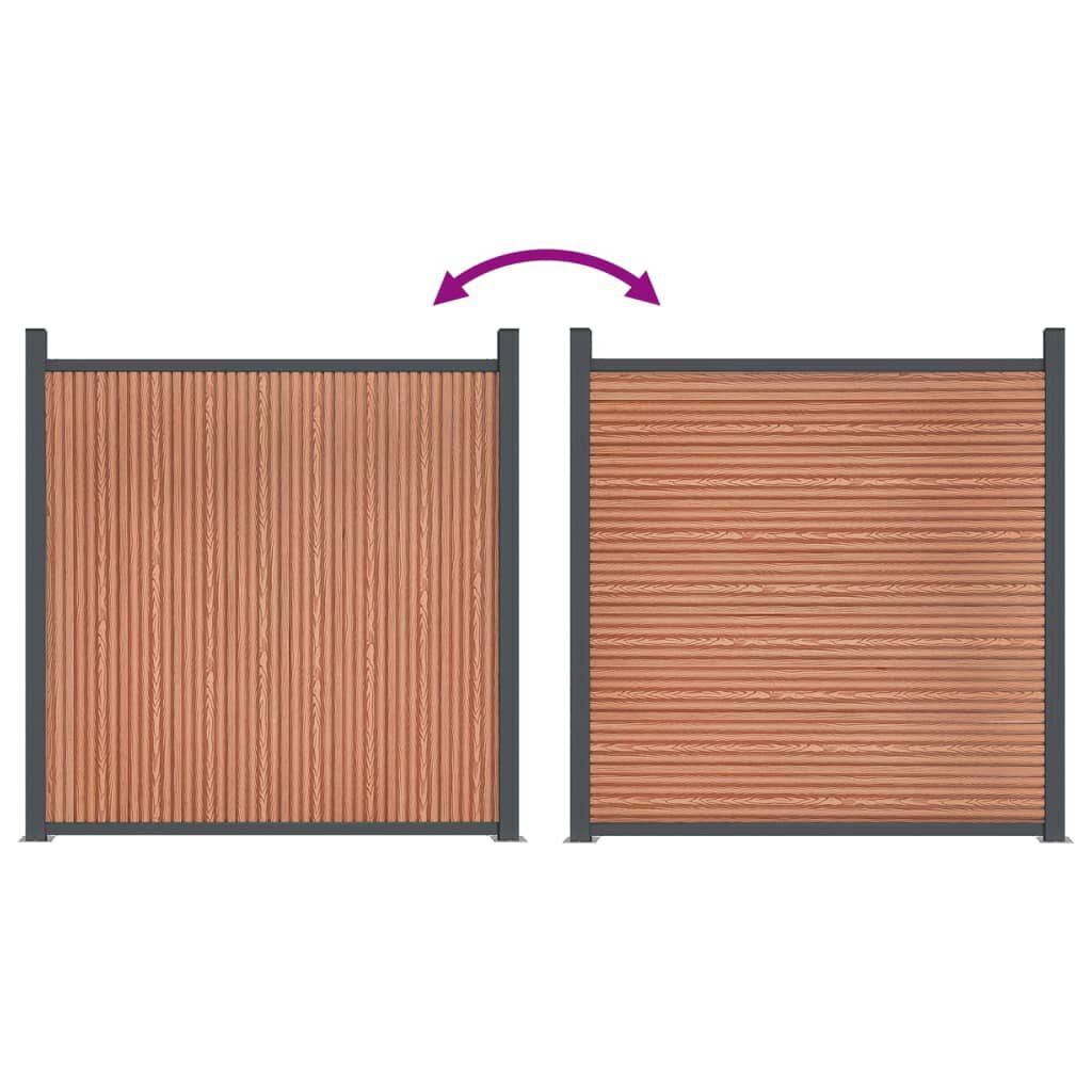 Gartenzaun Holz Dunkelbraun