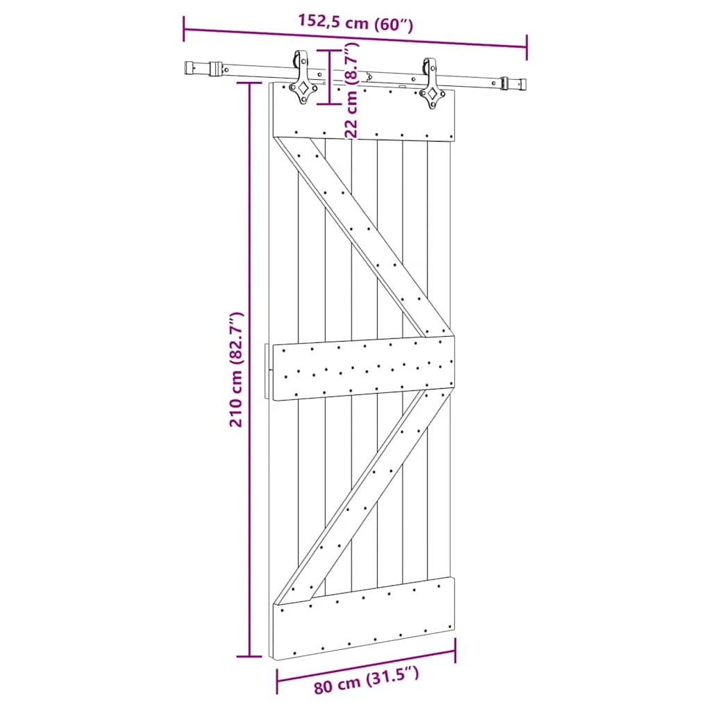 Schiebetür 80 cm Breit