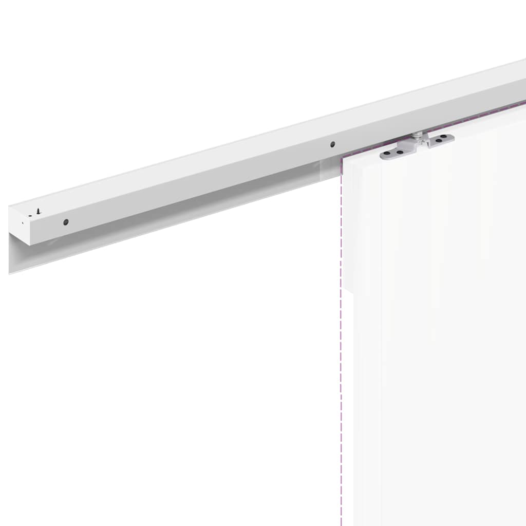 Weiße Schiene für Schiebetür