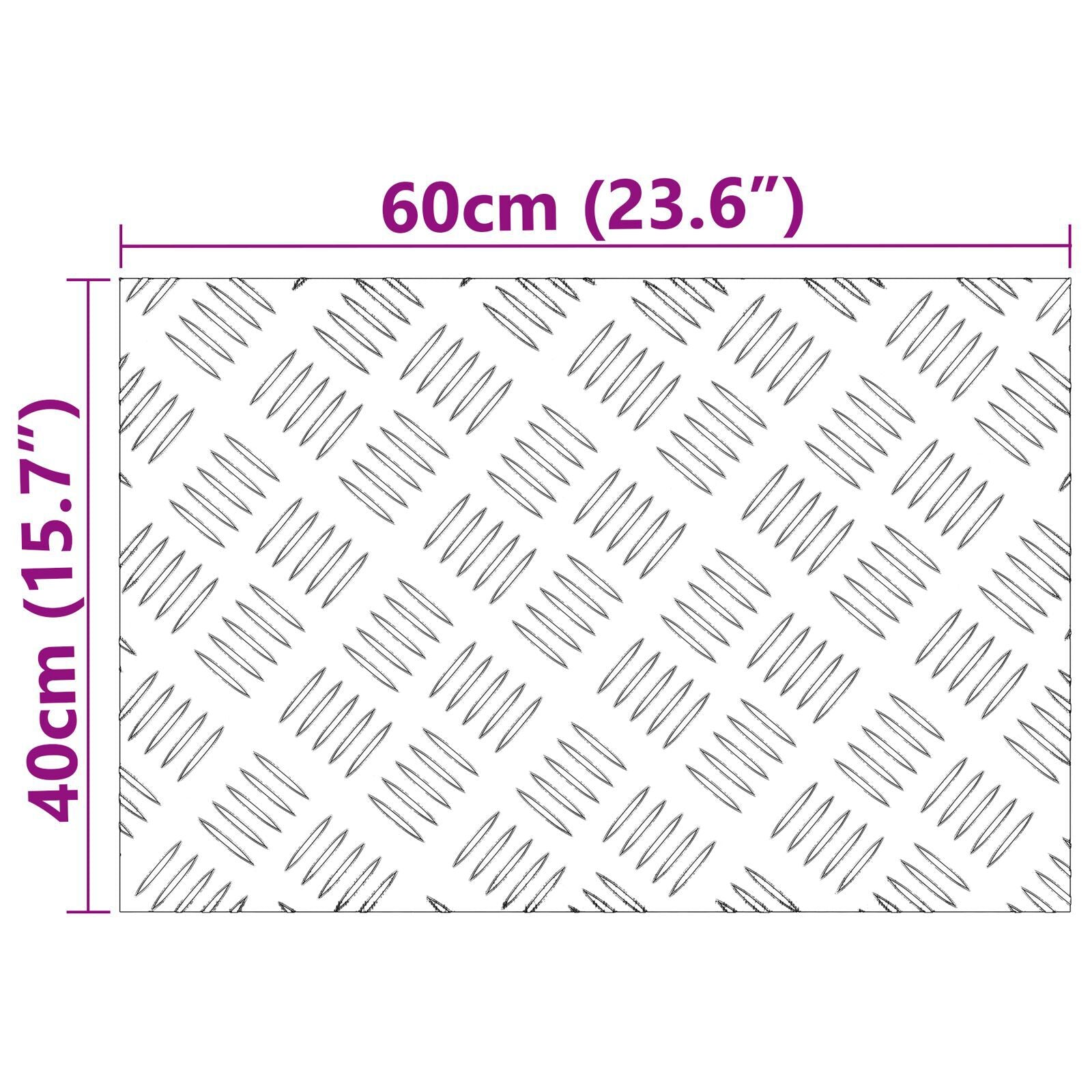 Fußmatte Aluminium