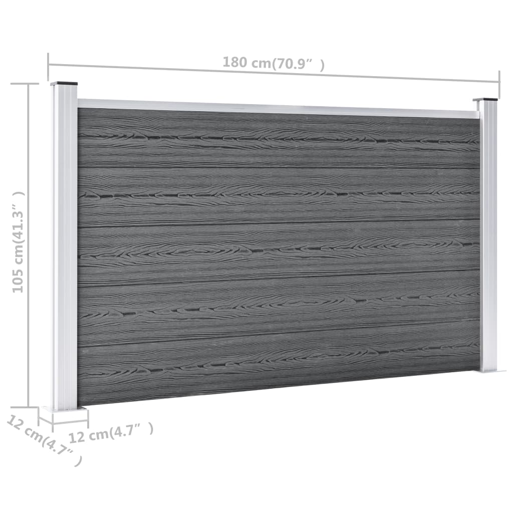 Gartenzaun Wpc Grau