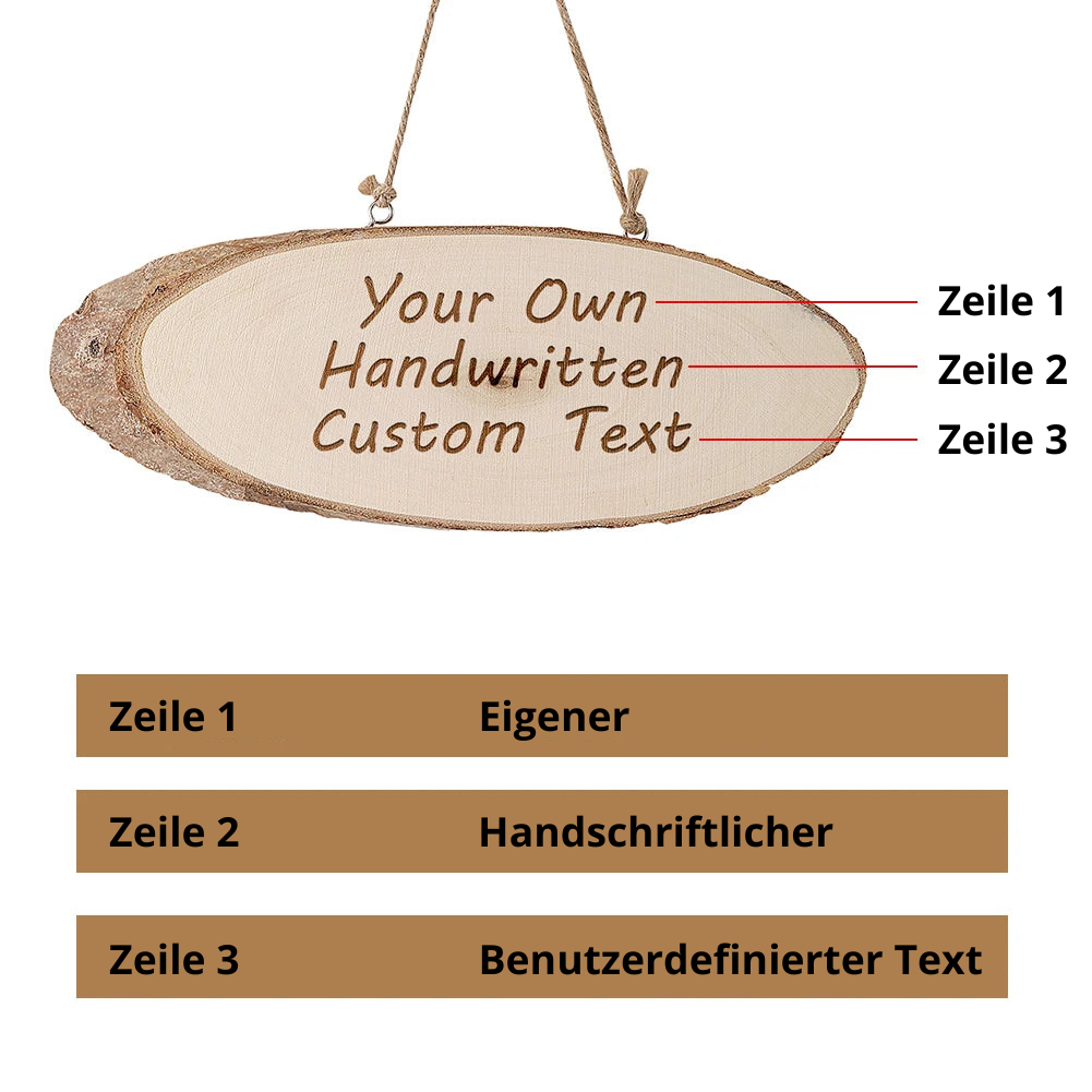 Namensschild Haustür 2 Namen