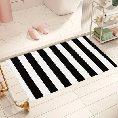 Fußmatte Schwarz Weiß