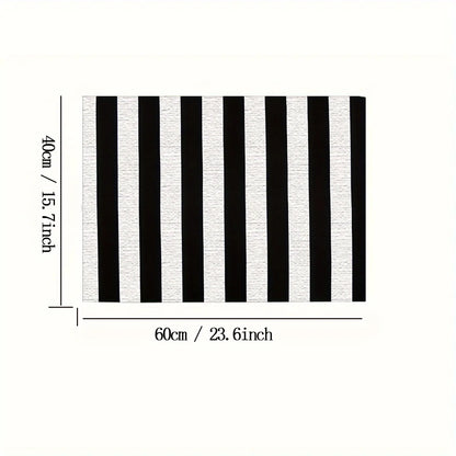 Fußmatte Schwarz Weiß